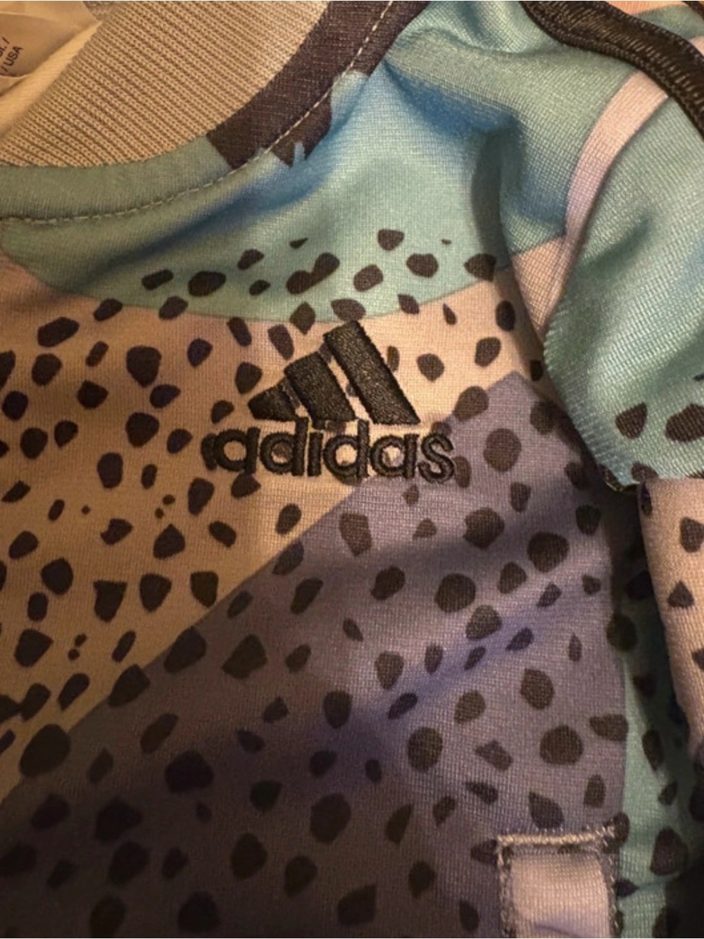 adidas Kids Multi-Color Patterned Zip Jacket - Picture 2 of 4